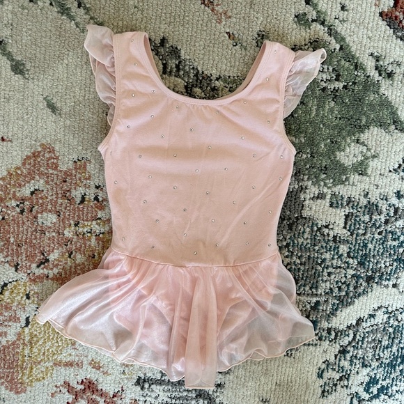 More than Magic Leotard Ballet Dance Tutu Skirted Silver Dots Girls Size M (7/8) - Picture 14 of 16